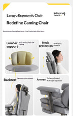 Ergonomic Office Chair High Back Lumbar Support Adjustable Mesh Seat Reclining Headrest Swivel Gaming Computer Desk Chair