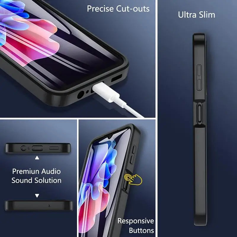 360 Full Body Case For Samsung A73 A72 A57 A56 A55 A54 A52 A37 A35 A34 A33 A32 A27 A25 A24 A17 A16 A15 A14 A13 A07 A06 A05 A04 S