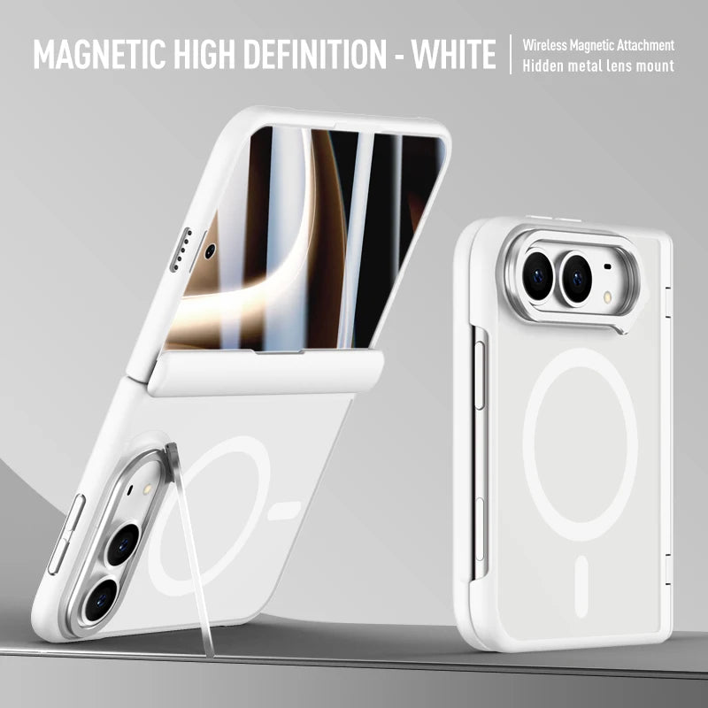Magnetic Anti-Drop Phone Case For iPhone Duo Matte Finish Skin-Like Feel Compatible for Apple Foldable Screen