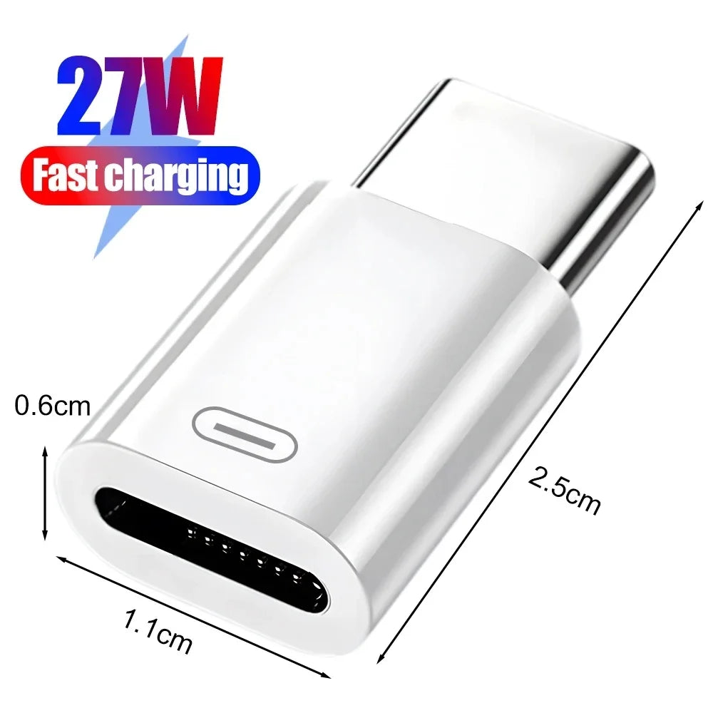 IOS To USB C Fast Charging Adaptador Lightnning To Type C Adapter USB C Data Transfer Converter for IPhone 17 15 Samsung Google