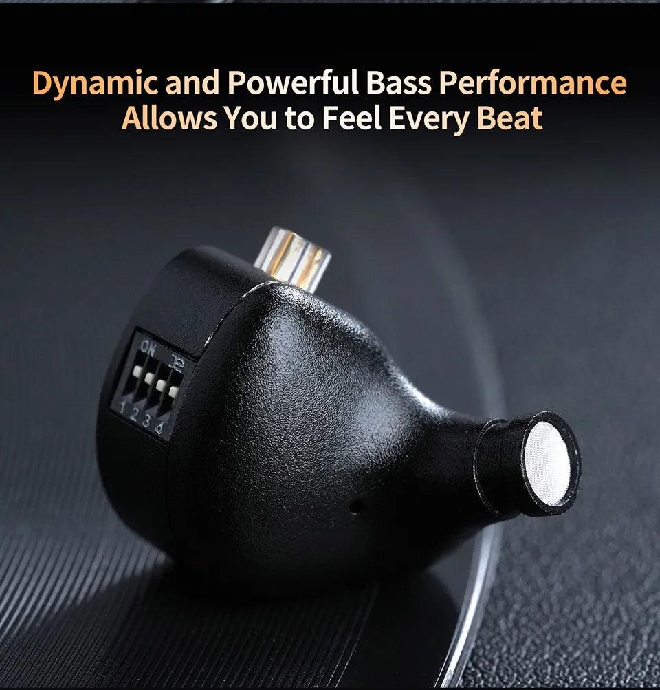 KZ ZS12 Pro X Metal Hybrid Earphones with Adjustable Bass Tuning