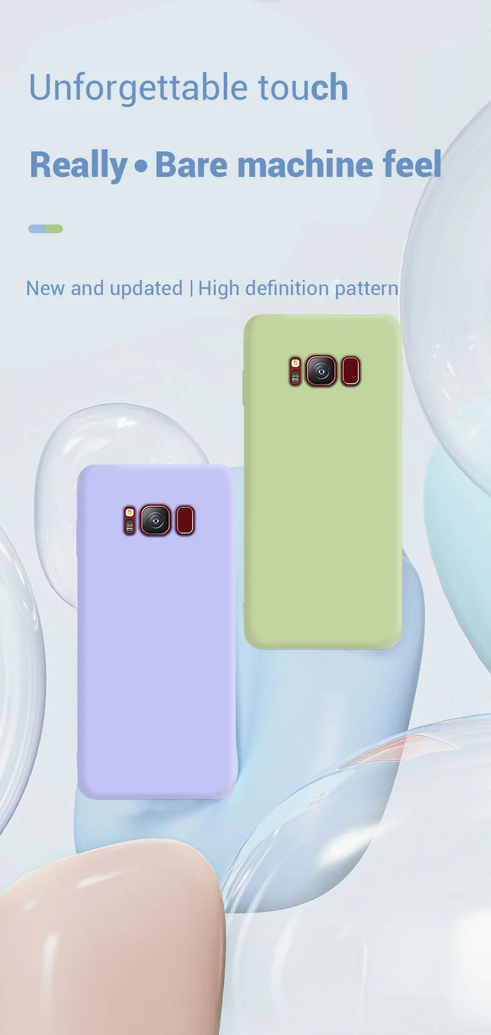 Liquid Silicone Soft Cases For Samsung Galaxy S8 S9 S10 S20 S21 FE S22 S23 Plus Fundas For Samsung Note 8 9 10 20 Plus Cover