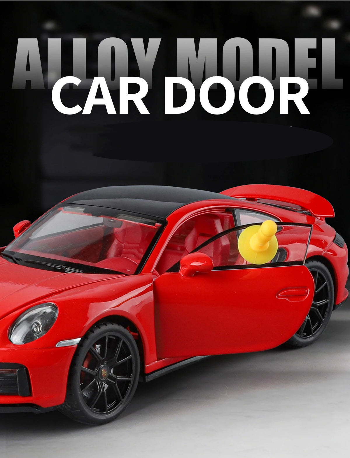 1:24 Porsche 911 992 Turbo S Alloy Sports Car Model Diecast Metal Racing Vehicles Car Model Simulation Sound Light Kids Toy Gift