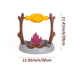 Juguete interactivo para gatos con forma de barbacoa de exterior - Dispensador de comida giratorio con premios ocultos DIY Juguete masticable para gatitos Idea de regalo de Navidad