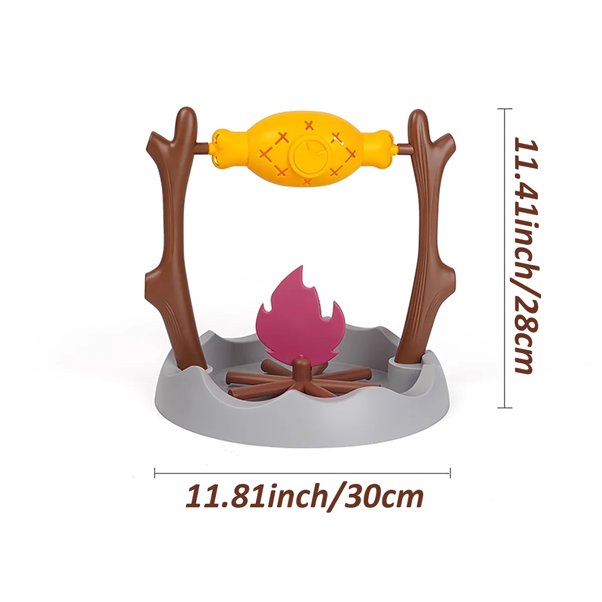 Juguete interactivo para gatos con forma de barbacoa de exterior - Dispensador de comida giratorio con premios ocultos DIY Juguete masticable para gatitos Idea de regalo de Navidad
