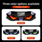 KEVANLY Solar Power Car Demon Eye Light Cool Flashing Warning Light Dynamic Safety Vehicle Signal Lights Universal