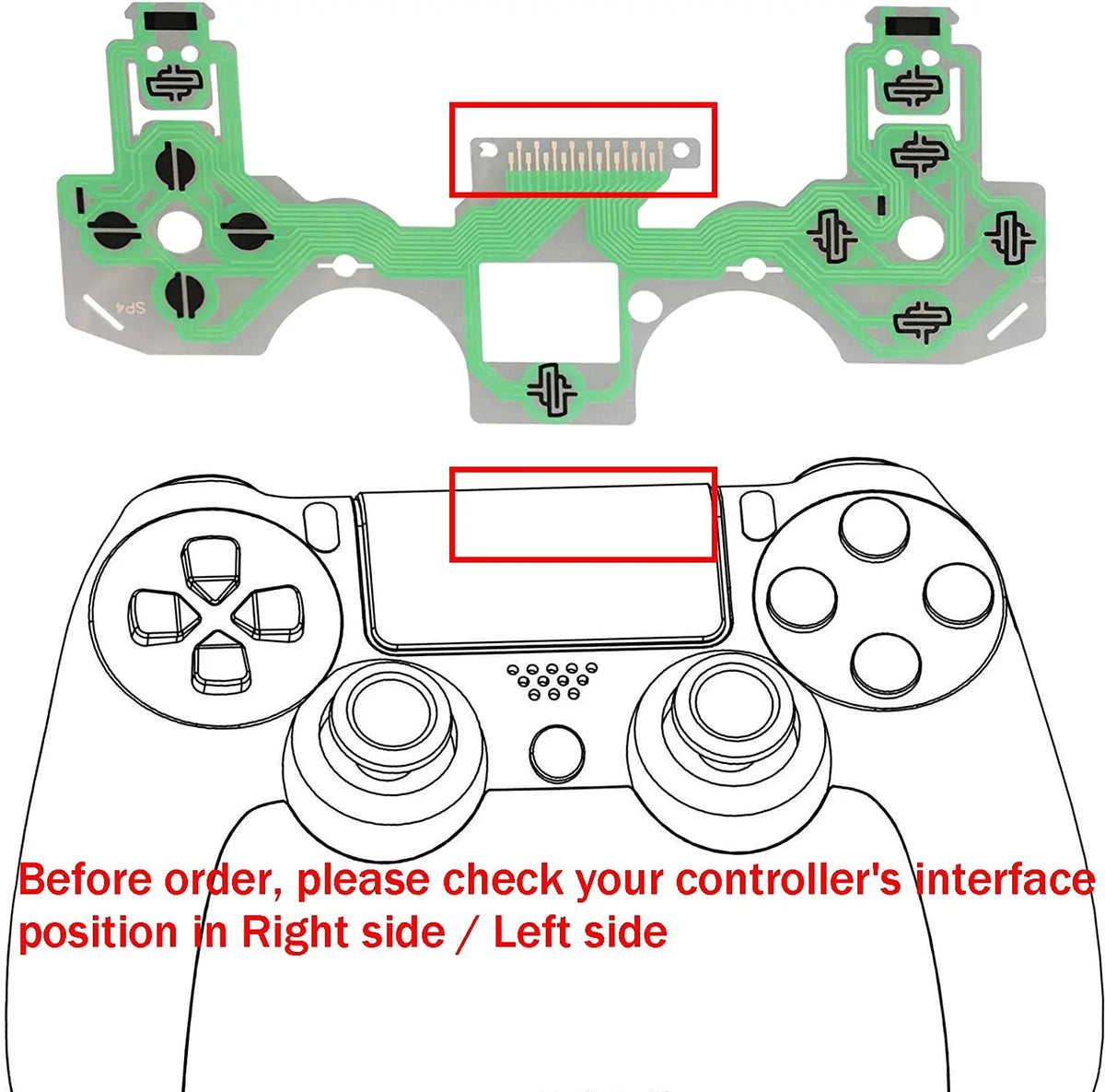 10PCS Jdm Jds 010 011 030 040 055 for Sony Dualshock 4 Conductive Film Keypad for Ps4 Ps5 Pro Slim Controller Pcb Circuit Ribbon