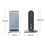 USB C Docking Station PD 100W USB C HUB Type C to HDMI-Compatible Adapter 4K 30Hz VGA RJ45 USB 3.0 HUB USB Splitter for MacBook