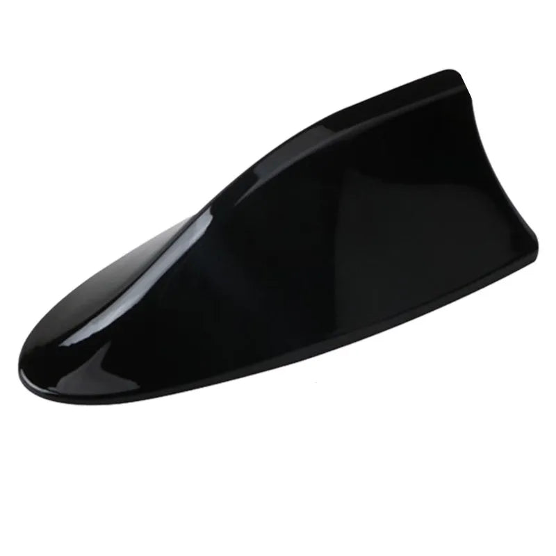 Universal Carbon Fiber Look Car Roof Top Mount Shark Fin Aerial Antenna Toppers Auto Radio AM FM Antenna Signal Amplifier Aerial