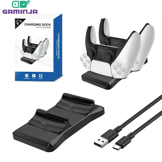 GAMINJA P51 Dual PS5 Controller Charging Station