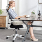 Ergonomic Home Office Chair, Comfortable Desk Chair for Students with Back Support, Long Sitting Study Chair