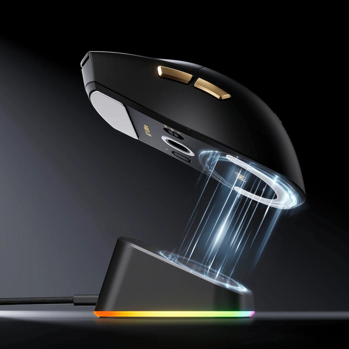 MCHOSE K7 Ultra Wireless PAW3950 Gaming Mouse Dual 8K Polling Rate Magnetic Wireless Charging Stand Office Mouse Lightweight 59g