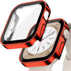 Tempered Glass+Cover For Apple Watch 11 10 9 8 7 46mm 42mm PC Bumper Screen Protector Case iWatch Series 7 6 5 4 SE3 44 40 45mm