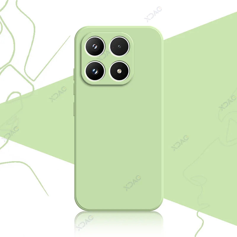 Original Mobile Phone Cases for Xiaomi 17 Xiaomi17 5G 6.3" 360 Soft Luxury Square Liquid Silicone Back Cover Waterproof Bags