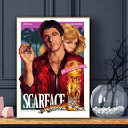 Movie S-ScarfaceS Poster HD Art Sticky Wall Waterproof Home Living Room Bar Decoration