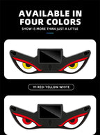 Cool DEMON EYE Ambient Light Solar Powered Breathing Neon Light Car Decoration Rear Windshield Atmosphere Lights Car Accessories