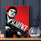 Movie S-ScarfaceS Poster HD Art Sticky Wall Waterproof Home Living Room Bar Decoration
