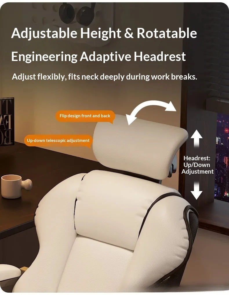 Computer Chair Gamer Chair Comfortable Ergonomic Bow-shaped Chair Sedentary Office Meeting Dormitory Chairs Home Desk Stool