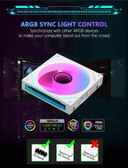 JUMPEAK MX120 360mm Modular Wireless Splicing PC 120mm Case Cooling Fan ARGB Infinite Mirror Effect For Computer Water Cooler