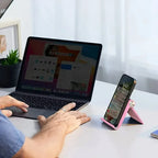 Adjustable Phone Holder Stand Portable Foldable Desktop Phone Support  Universal Cell Phone Stand for iPhone, Samsung