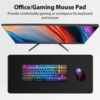 XXL Large Anti-Slip Rubber Mouse Mat One Piece Roronoa Zoro Gaming Mouse Pad Stitched Edge Desk Mat for PC Gamer Keyboard Laptop
