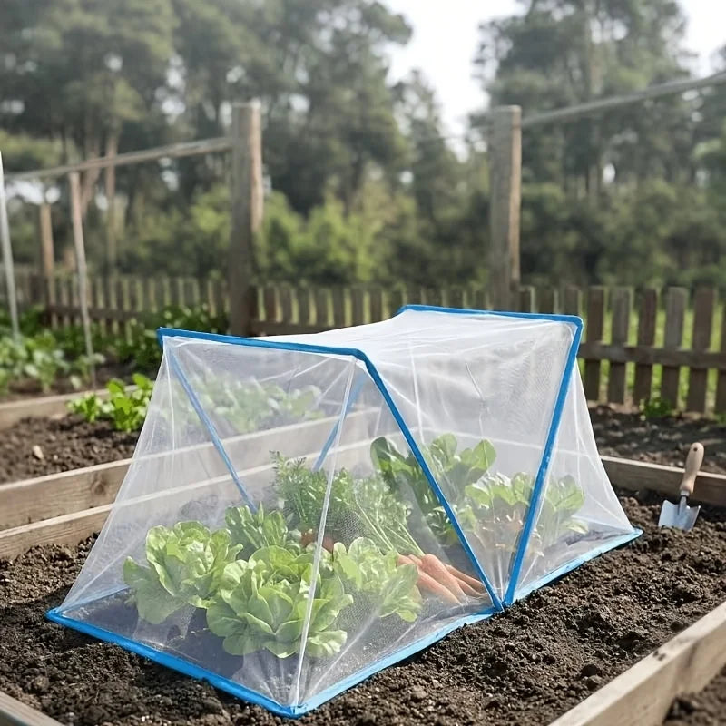 Foldable Garden Cover Mesh | Plant Protection Tent Insect Proof Mesh Arched Greenhouse Plant Cover, Easy To Install Insect Proof Bird Proof Breathable Non Stuffy Seedlings Suitable For Seedling Cultivation Garden Vegetable Be