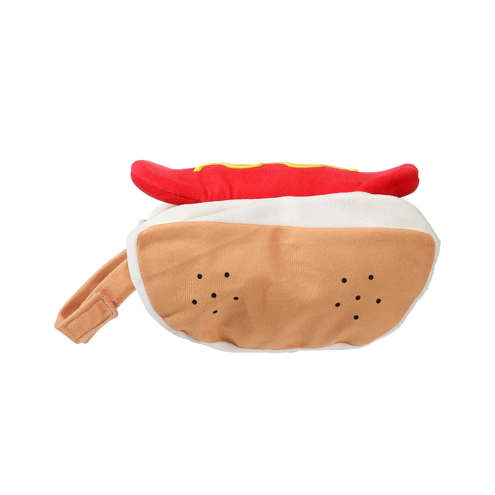 Halloween Pet Hot Dog Costume Funny Small Dogs Outfits Cute Soft Puppy Clothes Cat Dress Up Costume for Party Photo Shooting