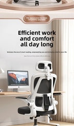Ergonomic Home Office Chair, Comfortable Desk Chair for Students with Back Support, Long Sitting Study Chair
