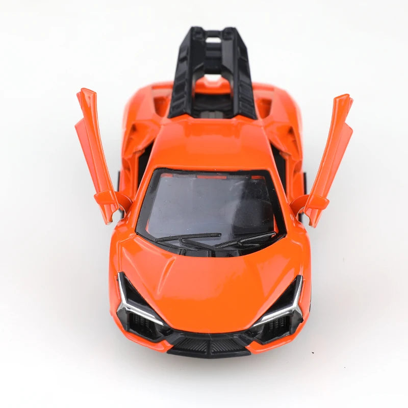 1:43 scale replica of the SVJ pullback alloy car model, children's toy, die-cast metal, pullback function.