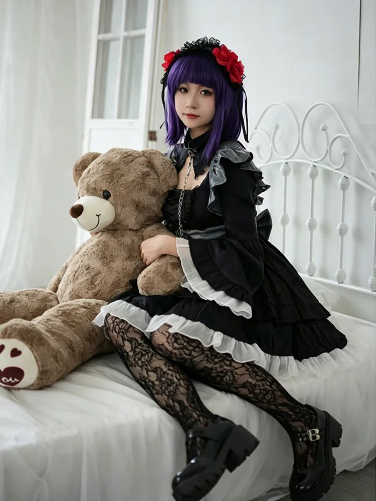 Anime My Dress Up Darling Marin Kitagawa Cosplay Costume Maid Cosplay Dress Halloween Kitagawa Marin Kuroe Shizuku Full Set