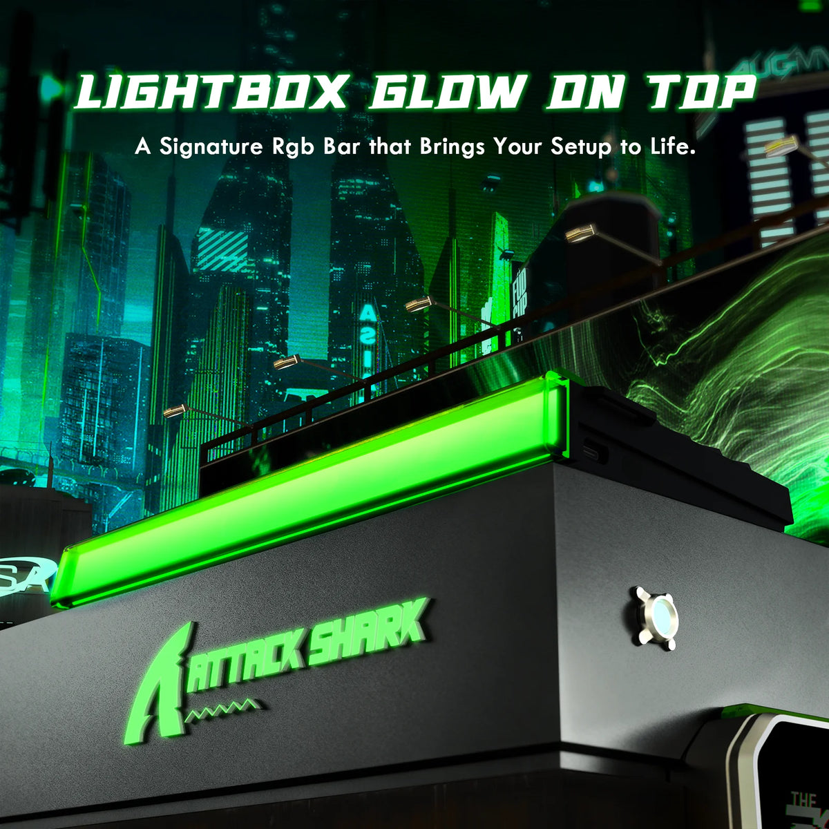 ATTACK SHARK R85 HE Wired 75% Hall Effect Rapid Trigger Mechanical RGB Gaming Keyboard with 8K Polling,0.05mm RT Accuracy