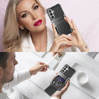 For Samsung Galaxy A37 Samsung A57 A56 A36 A26 A17 Card Holder Case Heavy Duty Wallet Hidden Flip Slot Protective Phone Cover