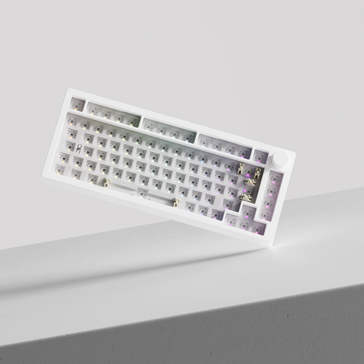 Akko MonsGeek M1 V5 Tri-mode Mechanical Keyboard Barebone Kit VIA 75% 3/5 Pins Customized Hot Swap RGB Rapid Disassemble Gasket