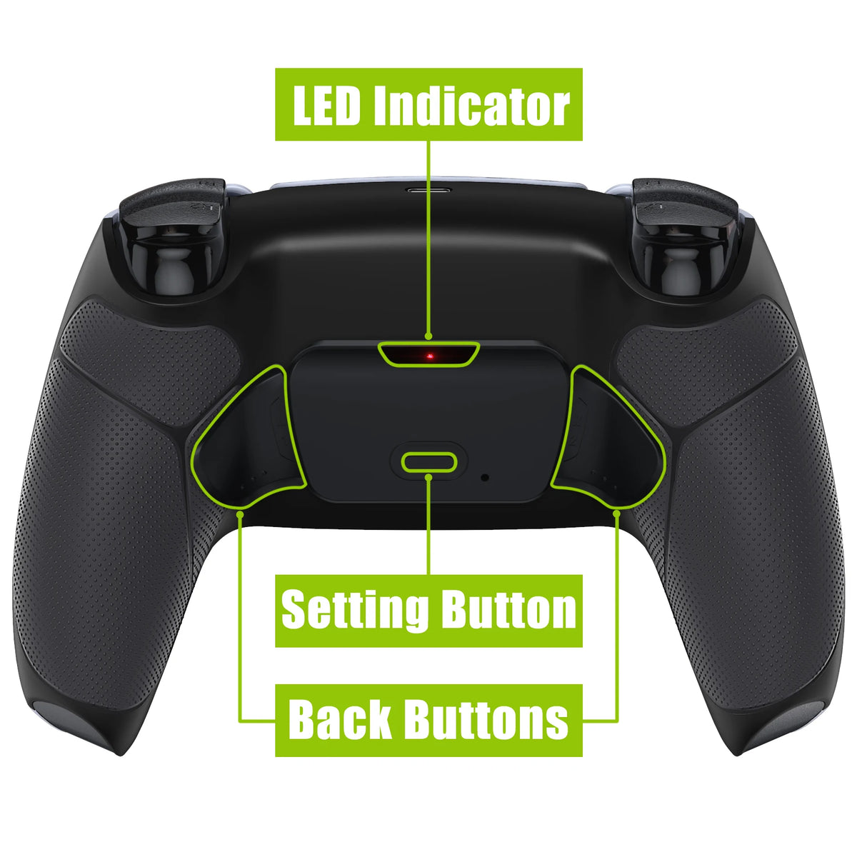 eXtremeRate Back Paddles Programable RISE V3 Remap Kit for ps5 Controller BDM-030/040/050, Upgrade Board Back Shell Back Button