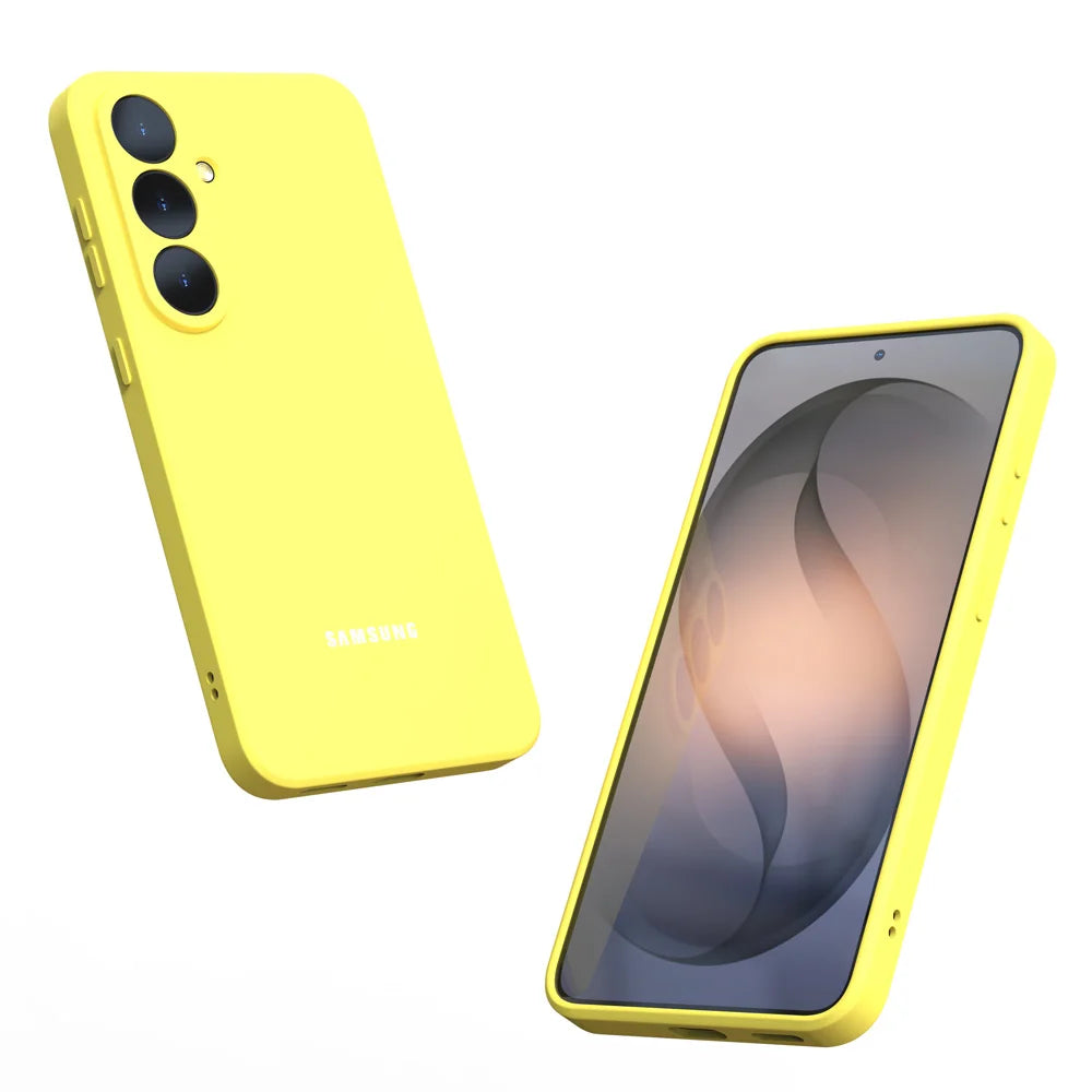 For Samsung Galaxy S26 S25 S24 S23 Ultra Plus FE A57 A37 A17 A56 A36 A16 A55 A35 A15 Case Liquid Silicone Phone Back Cover Funda