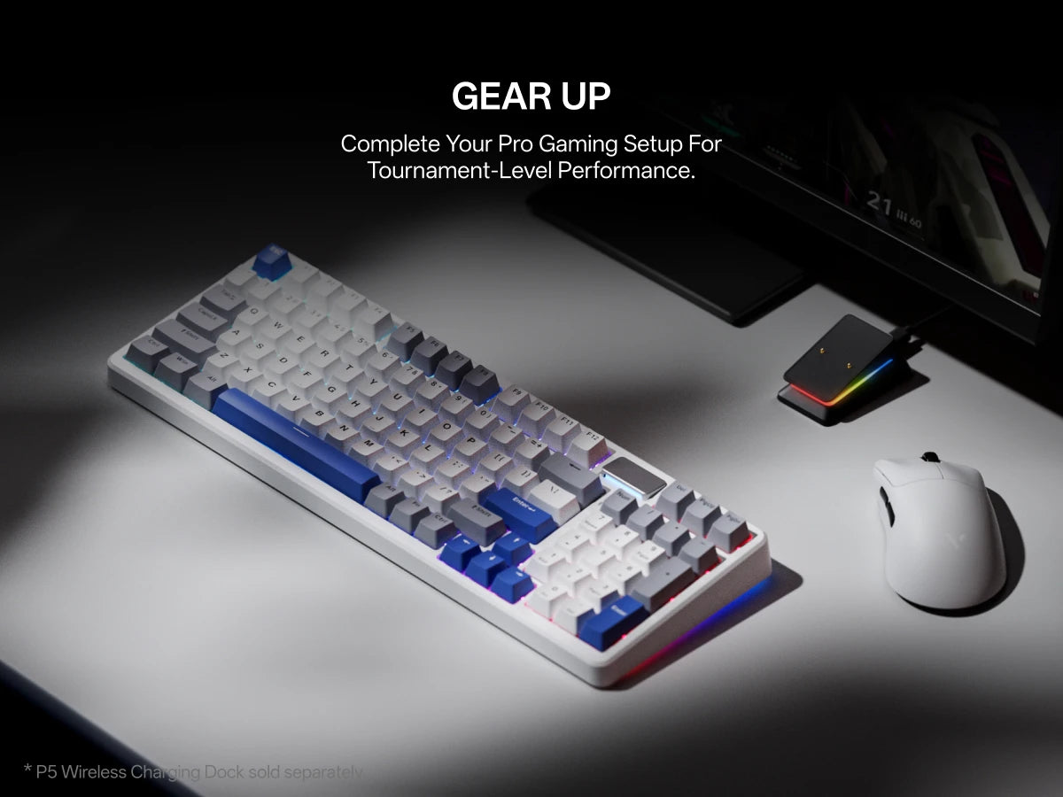 Rapoo VT3S MAX / VT3S Wireless Gaming Mouse 30K/26K DPI True 8K Wireless Polling Rate 49g Lightweight Up to 750 Hour Battery 8 Programmable Buttons On-Board Memory Esports Laptop Gaming Mice Compatible with Windows Mac
