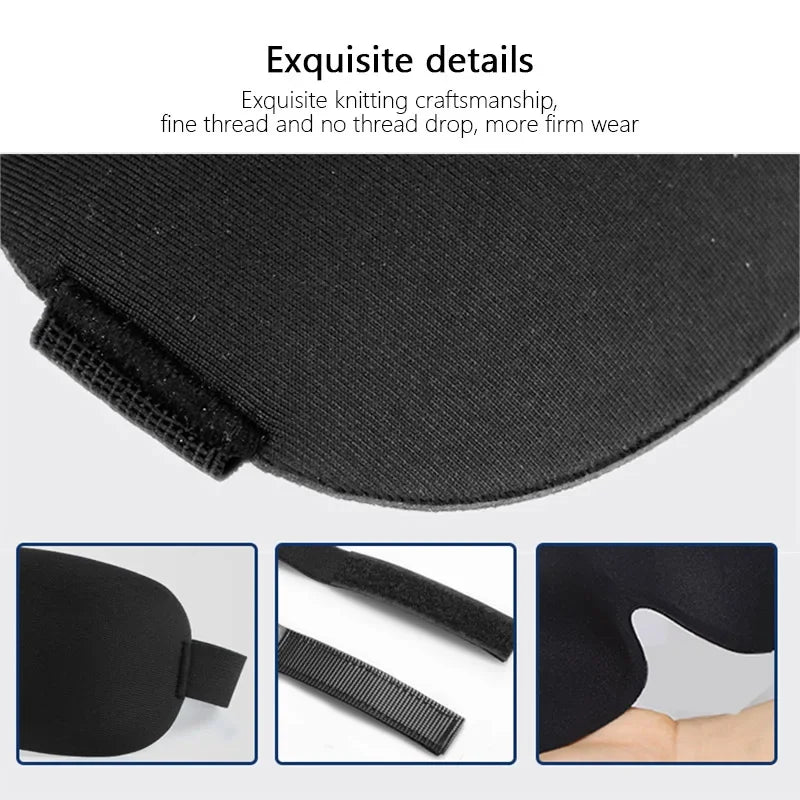 3D Sleep Mask Eye Mask for Travel Yoga Nap Lightweight Breathable Eye Cover Night Sleep Block Out Light Eyepatch for Women Men