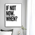 Minimalist Text Inspirational Poster Wall Art Print Poster Decorative Mural Home Decor Gift Unframed