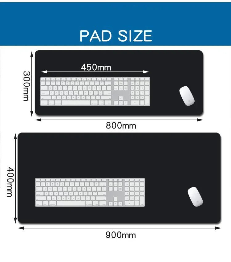 Alfombrilla de ratón Gaming, alfombrilla de escritorio para juegos, alfombrilla de teclado grande, alfombrilla Xll para ordenador, superficie de mesa para accesorios Xl Ped Mauspad