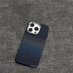 Relief Carbon Fiber Magnetic Case for iPhone 15 Pro Max 16 17 Pro Phone Cover Camera Metal Lens Protective Shell Hard PC Fundas