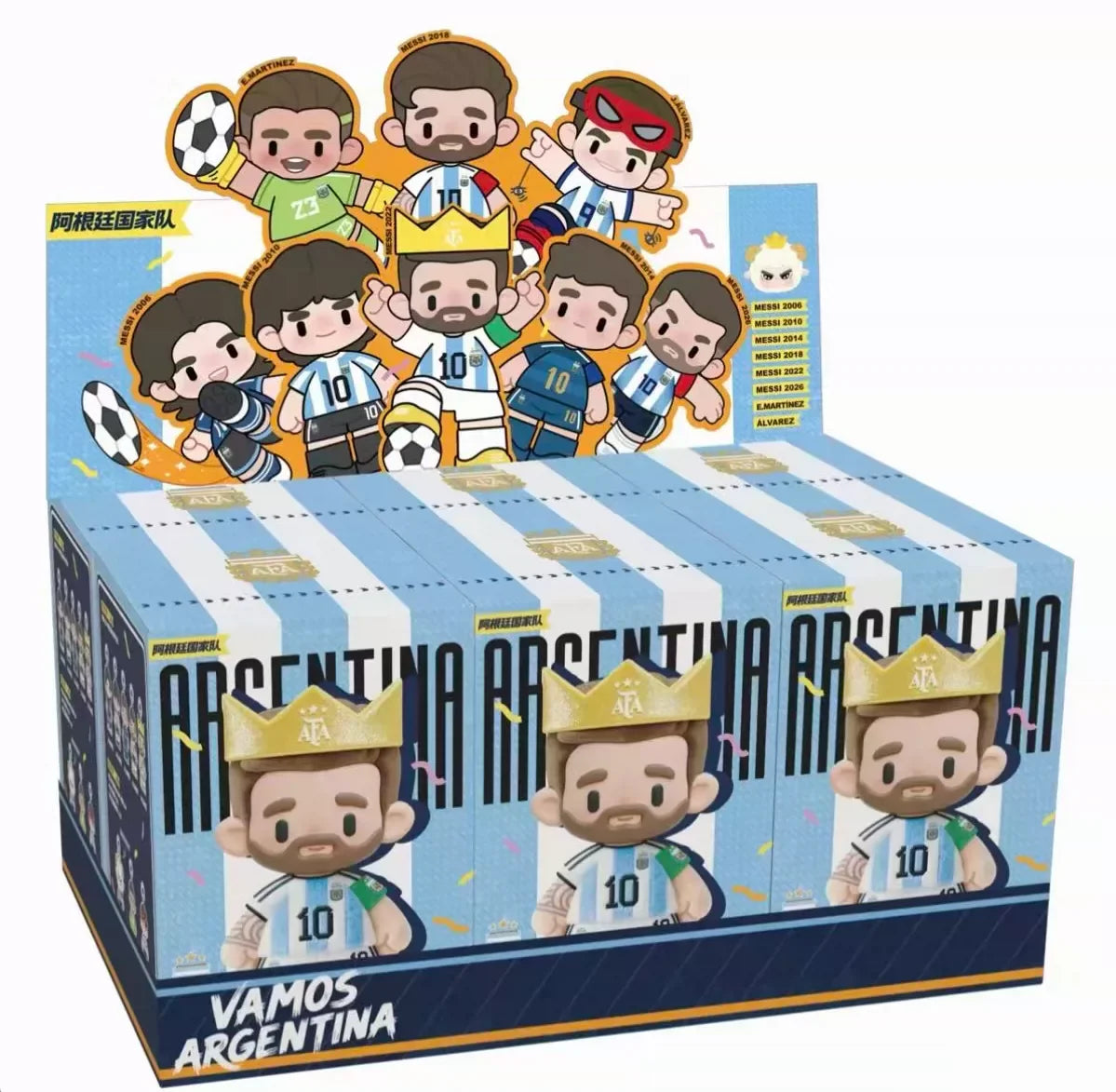 Original In-Stock Messi Argentina National Tea Player Series Vinyl Figurine Blind Box Pendant Collectible Ornament Toys Gifts