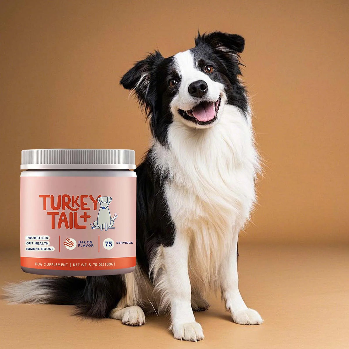 Dog Probiotic Soft Granules Turkey Tail Mushroom Vitamin Supplement Gentle Nourishment Support Gut Health Daily Pet Health Care