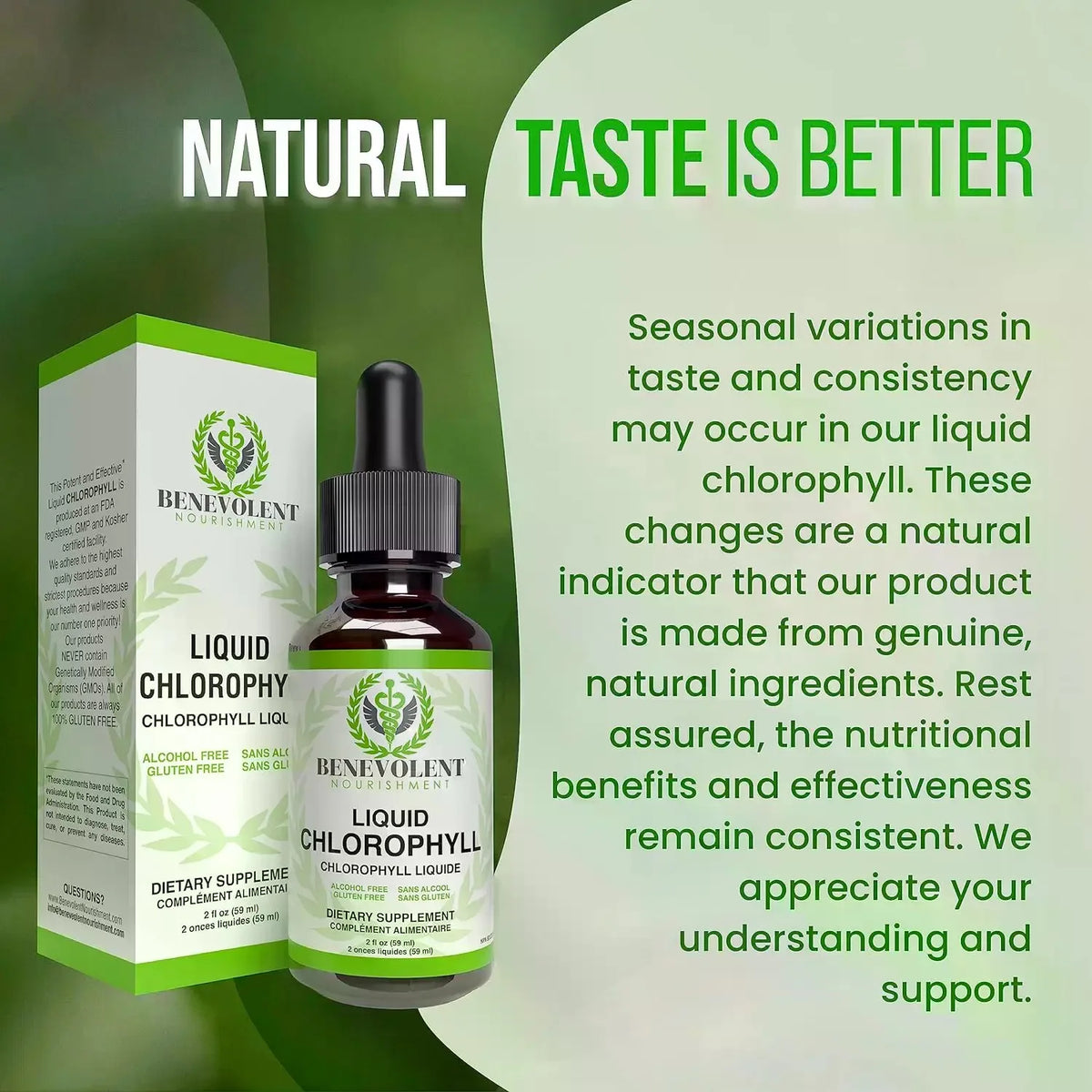 Liquid Chlorophyll Drops (4 Month Supply) Healthcare Supplement - Natural Deodorant and Detox - Gut Support Healthcare Liver