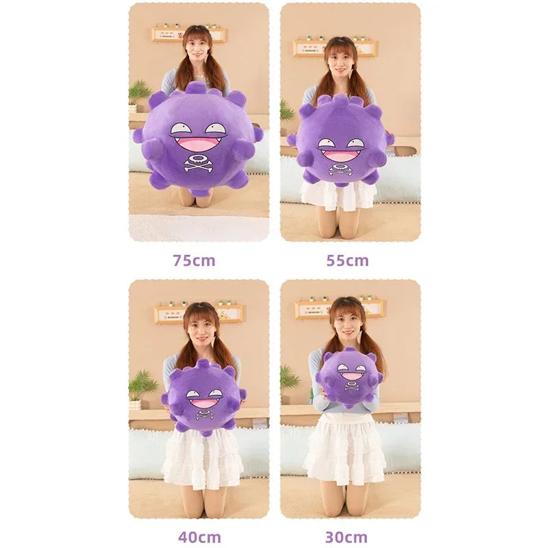 30/75cm Koffing Pokemon Plush Toys Large Anime Doll Cute Pillow Cartoon Huge Pokémon Plushie Stuffed Gift for Kids Christmas