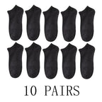 5/10-Pack Unisex Comfort-Fit Ankle Socks For All, Breathable & Lightweight - Ideal For Sports & Daily Wear