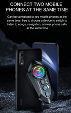 Y20 Pro Motorcycle Helmet Headset Bluetooth 500M Intercom FM Radio Hands-free Call Waterproof Mixing Music Sharing Interphone