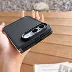 For iPhone Duo Case Luxury Translucent Matte Ultra Thin PC Case for iPhone Duo 18Fold Shockproof Metal Connector Hard Cover