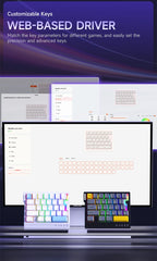 AJAZZ AK029 Wired One-Handed Gaming Keyboard HE Magnetic Switch 29 Key RGB 8000Hz Mini Mechanical Keyboard for E-sports PC Gamer