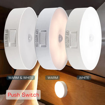 Motion Sensor LED Night Light – USB Rechargeable