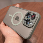 Luxury Matte Armor For Magsafe Magnetic Wireless Charging Case For iPhone 11 12 13 14 15 16 17 Air Pro Max Plus Shockproof Cover